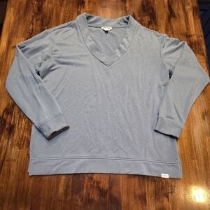 Orvis Green V-Neck Modal Blend Womens Long Sleeve Sweater Size Medium gropcore